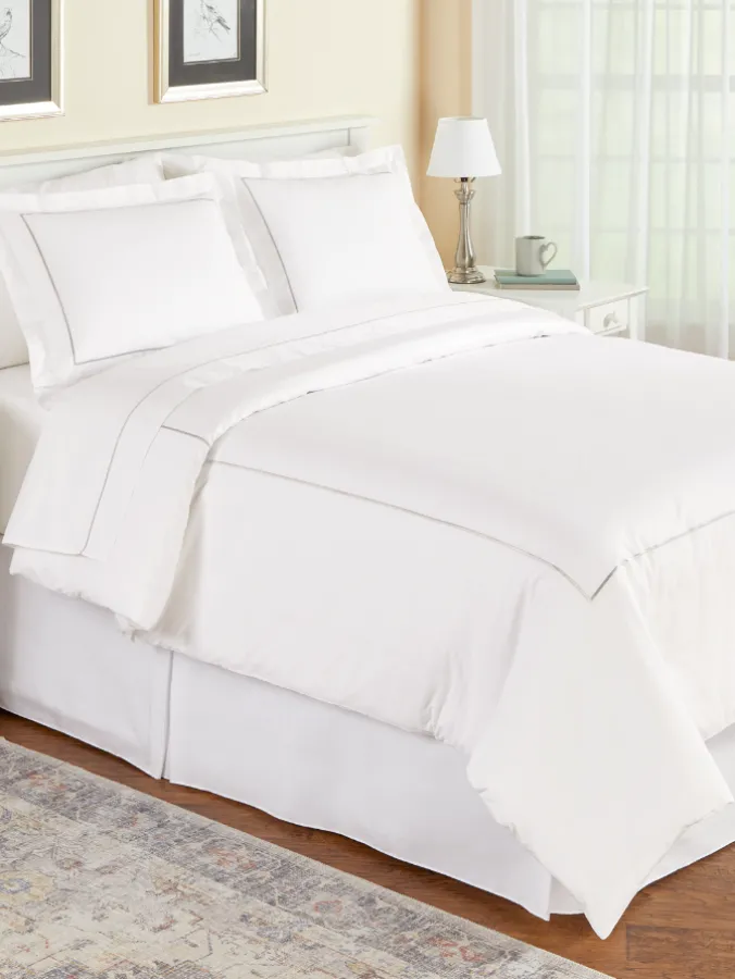 Supima Cotton Percale Duvet Cover and Pillow Sham Set