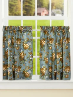 Tapestry Rose Rod Pocket Tiers