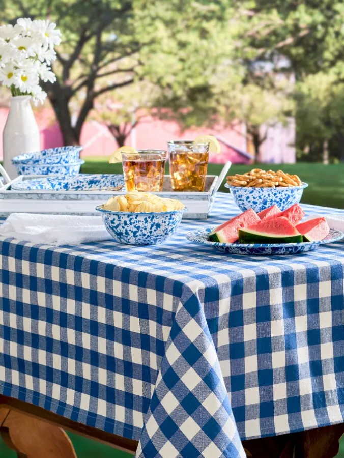 Tavern Check Cotton Tablecloth