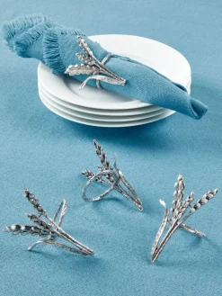 Thanksgiving Wheat Napkin Ring, Set of 4