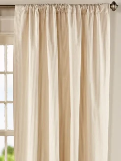 Ticking Stripe Rod Pocket Curtains by Country Curtains®