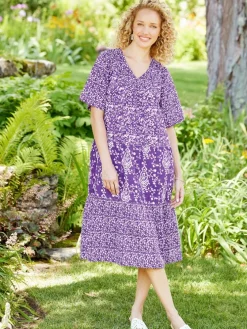Tiered Short-Sleeve Muumuu