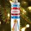 Tinkertoys Blown-Glass Christmas Ornament