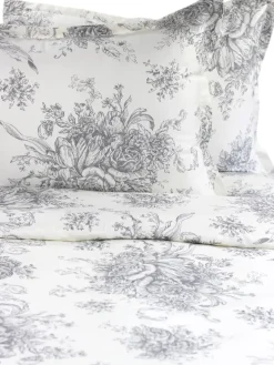 Toile Cotton Duvet Cover and Pillow Sham Set