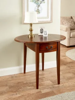 Traditional Drop-Leaf End Table