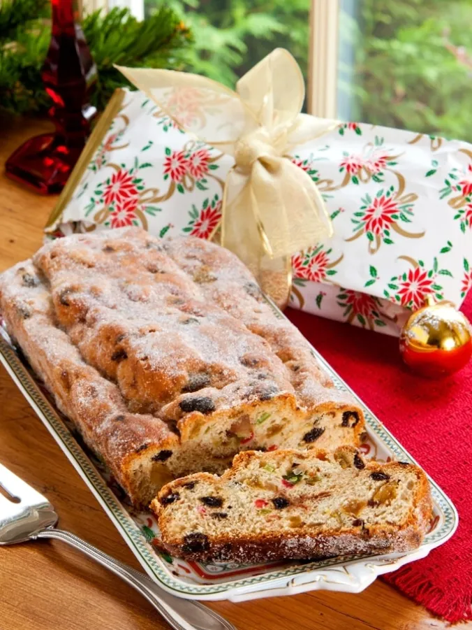 Traditional German Christmas Stollen