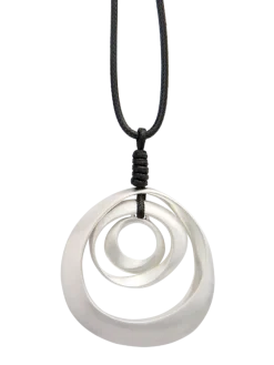 Triple-Circle Pendant Necklace
