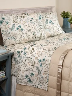 Twilight Garden Portuguese Cotton Percale Sheet Set