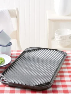 Two Burner Reversible Grill and Griddle