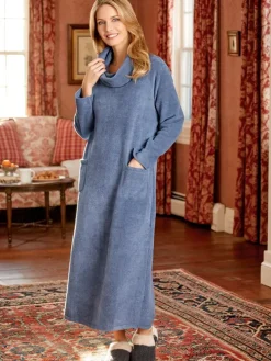 Ultra-Soft Fleece Cowl-Neck Lounger
