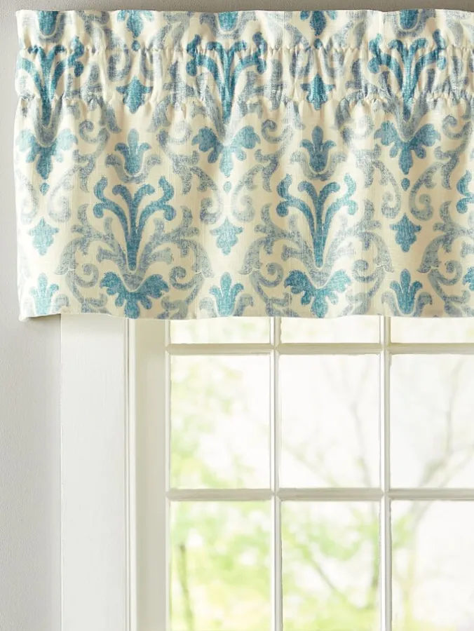 Venetian Brocade Lined Rod Pocket Tailored Valance