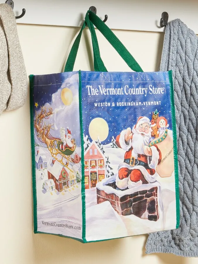 Vermont Country Store Christmas Reusable Shopping Bag