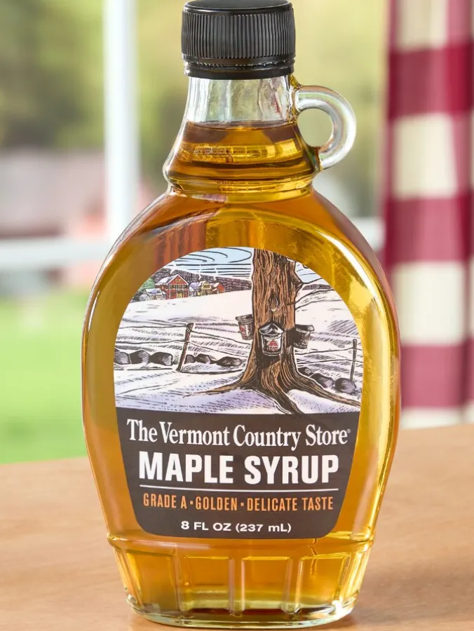 Vermont Grade A Golden Maple Syrup, 8 Ounce Jug