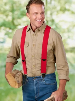Vermont-Made Comfort Clip Suspenders, In Regular and Tall Sizes