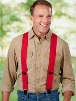 Vermont-Made Comfort Clip Suspenders, In Regular and Tall Sizes