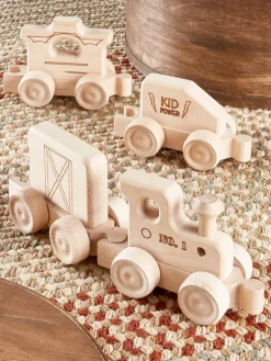Vermont-Made Hardwood Maple Classic Wooden Toy Train
