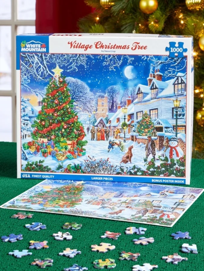 Village Christmas Tree Jigsaw Puzzle, 1000 Piece
