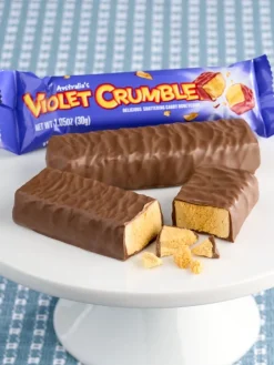 Violet Crumble Milk Chocolate Honeycomb Bar, Set of 8