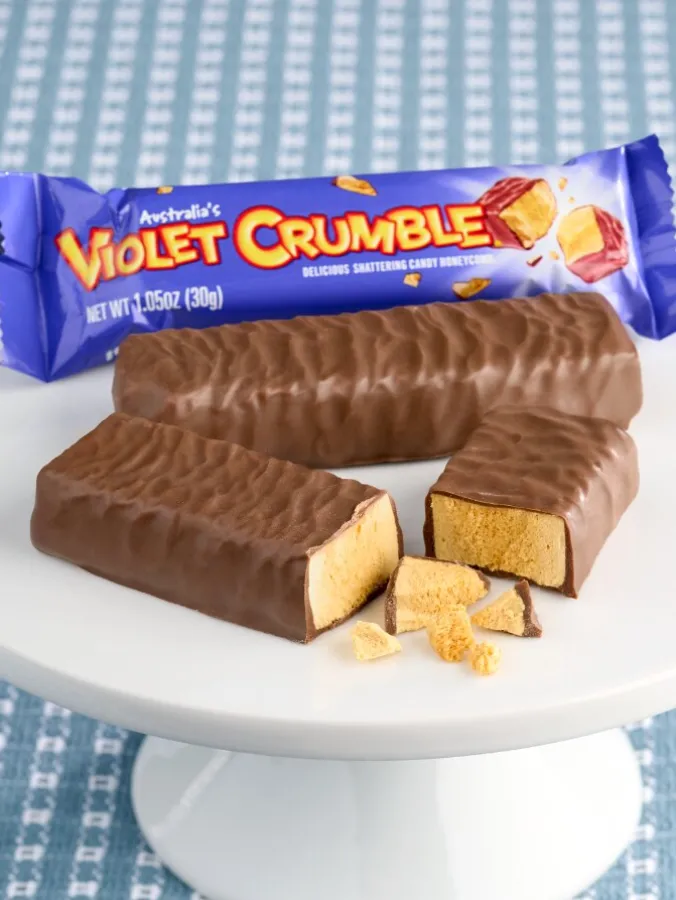 Violet Crumble Milk Chocolate Honeycomb Bar, Set of 8