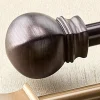 Vogue Ball Finial Curtain Rod, 5/8 Inch