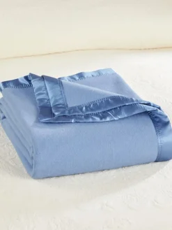 Washable Australian Merino Wool Solid Color Blanket or Throw