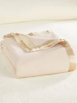 Washable Australian Merino Wool Solid Color Blanket or Throw
