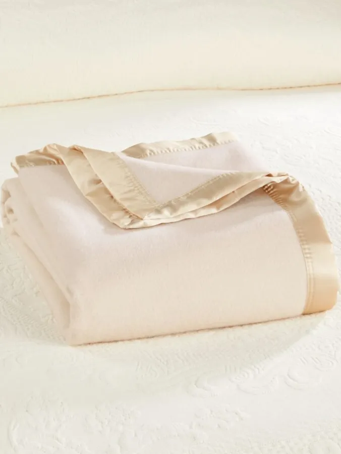 Washable Australian Merino Wool Solid Color Blanket or Throw