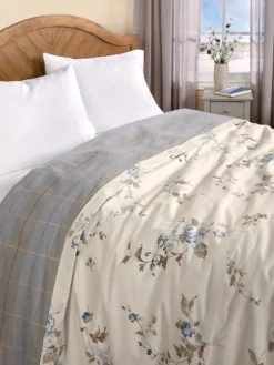 Watercolor Dreams Portuguese Cotton Double-Flannel Blanket or Throw
