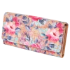 Watercolor Floral RFID-Blocking Clutch Wallet