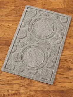 Waterhog Circles Dog Bowl Mat