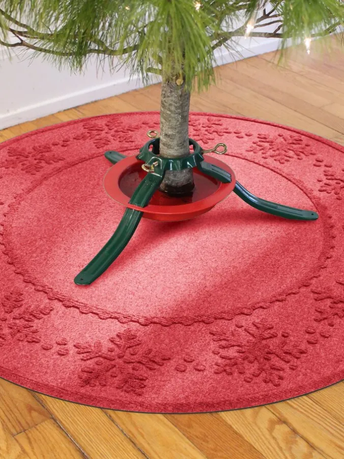 WaterHog Snowflake Christmas Tree Mat