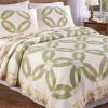 Wedding Ring Cotton Quilt or Pillow Sham