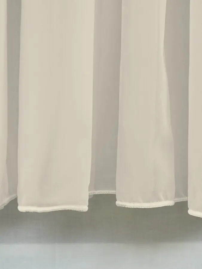 Weighted Corded Hem Sheer Grommet Top Patio Panel