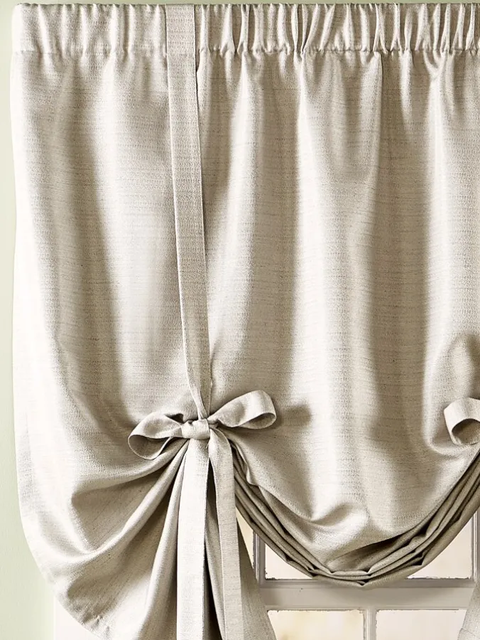 Westminster Estate Lined Rod Pocket Tie-Up Valance