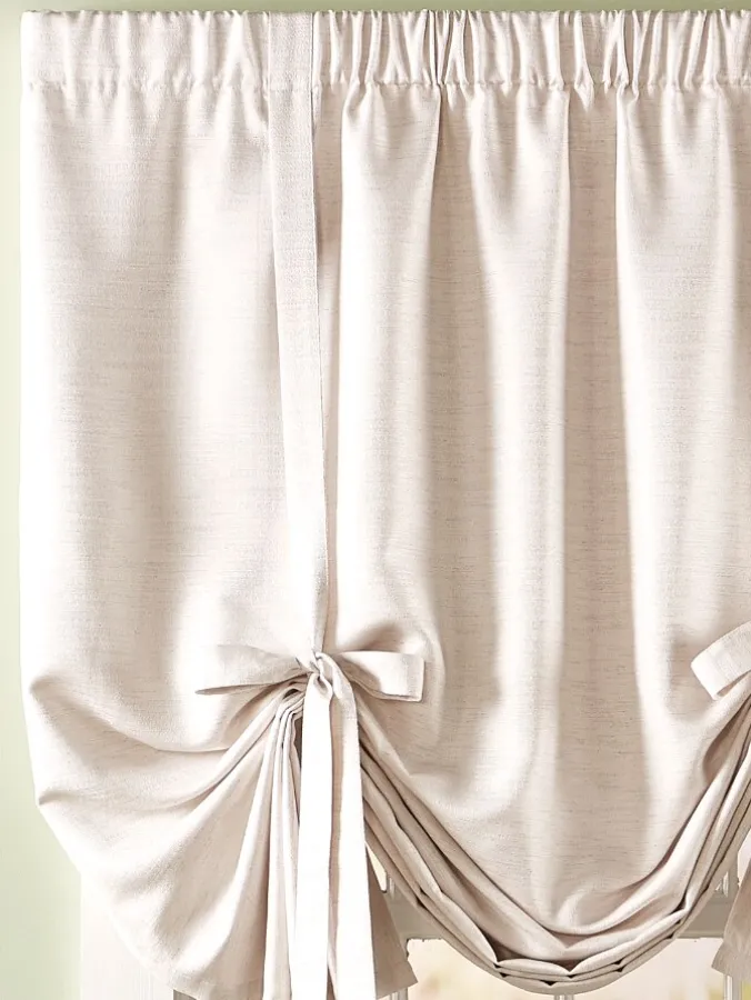 Westminster Estate Lined Rod Pocket Tie-Up Valance