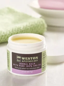 Weston Apothecary Herbal Relief Skin Balm With Emu Oil