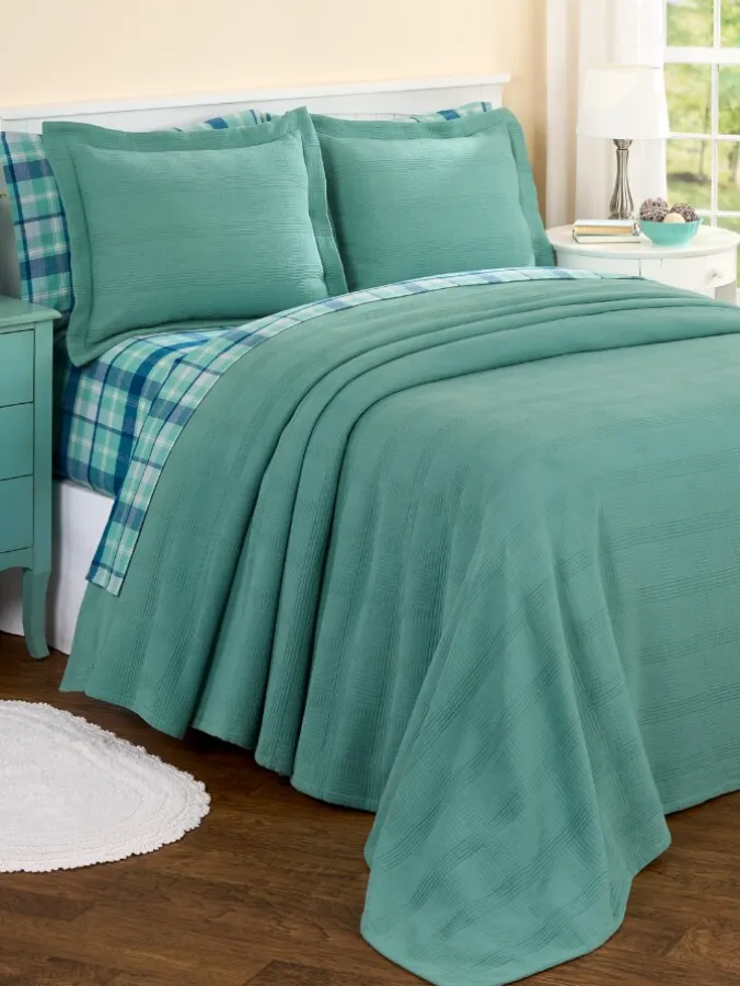 Weston Cotton Matelasse Bedspread or Pillow Sham