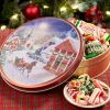 Weston Snowy Evening Tin With Christmas Hard Candy Mix