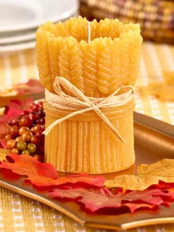 Wheat Sheaf 4 Inch Pillar Candle