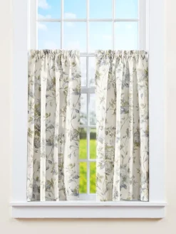 Whispering Hydrangea Rod Pocket Curtain Tiers