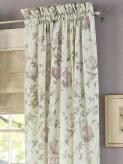 Whispering Hydrangea Rod Pocket Curtains