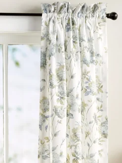 Whispering Hydrangea Rod Pocket Curtains