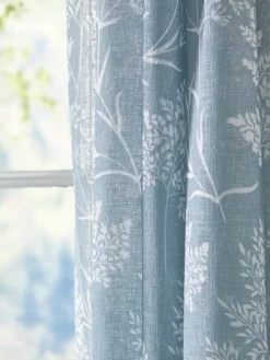 Wildflower Meadow Semi-Sheer Pinch Pleat Patio Panel With Back Tabs