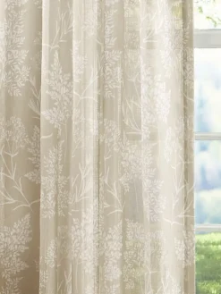 Wildflower Meadow Semi-Sheer Pinch Pleat Patio Panel With Back Tabs