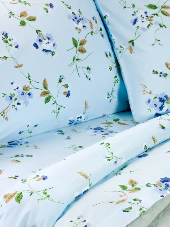 Wildflower Portuguese Cotton Percale Sheet Set