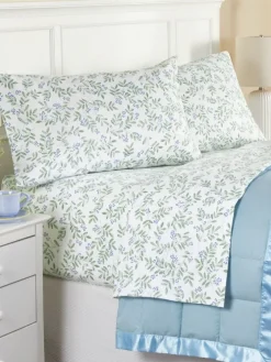 Winter Berries Portuguese Cotton Flannel Sheet Set