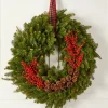Winterberry 32 Inch Fresh Balsam Christmas Wreath