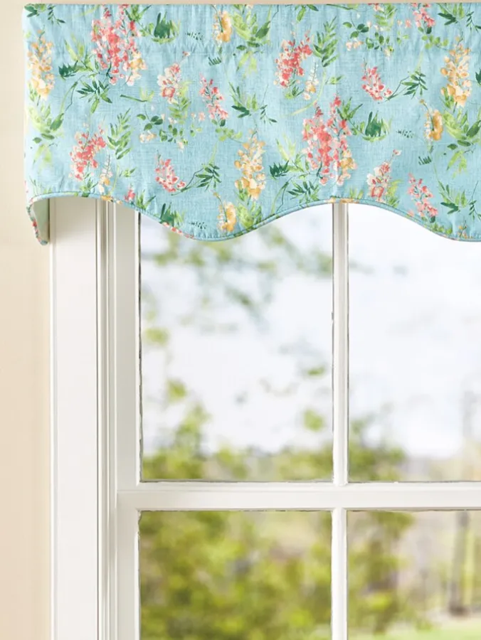 Wisteria Lined Rod Pocket Scalloped Valance by Country Curtains®