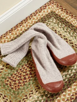 Women's and Men's Frost Fighter Wool Ragg Slipper Socks