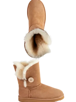 Women's Australian Shearling Tall Bootie Slippers
